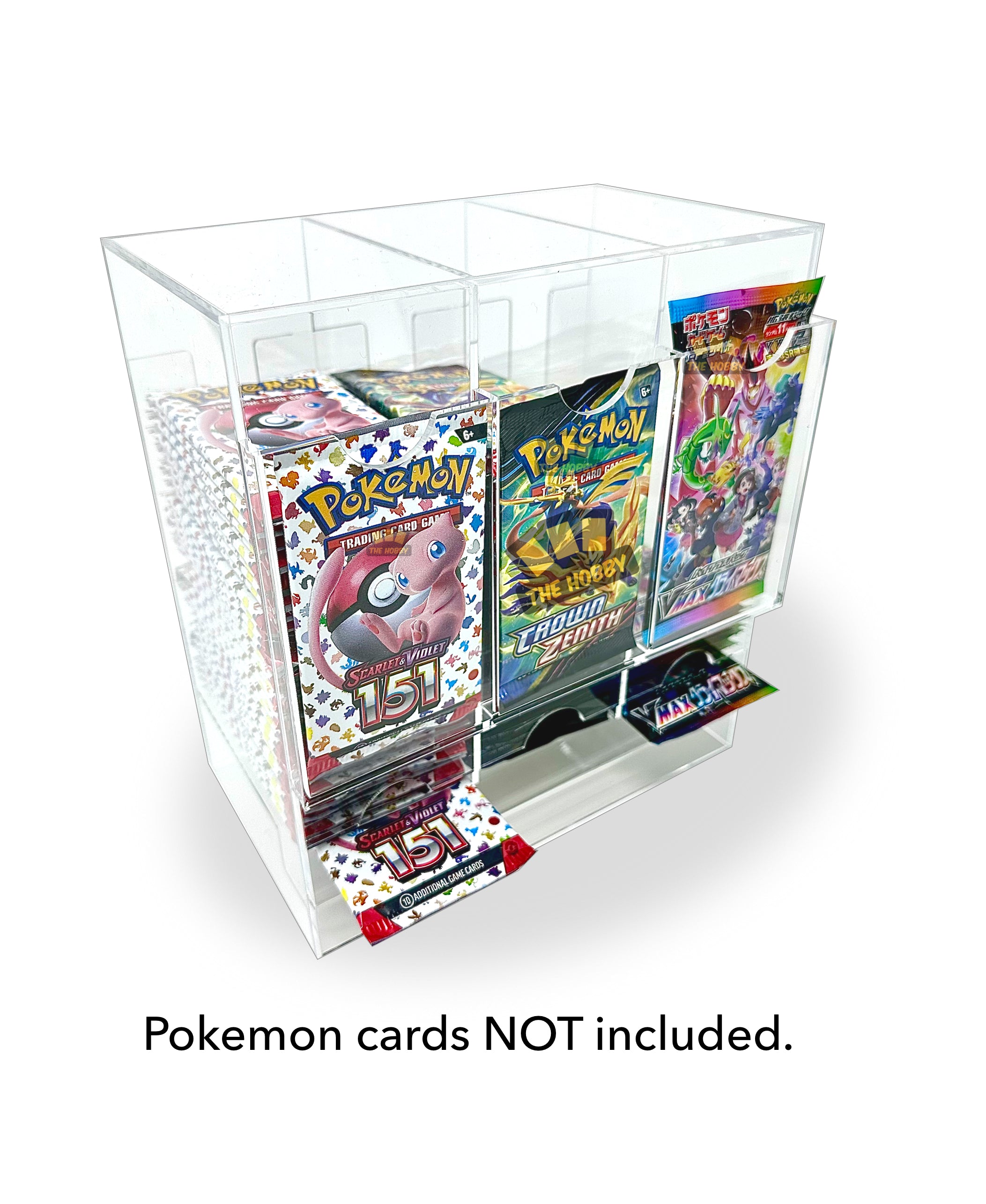 LOADED Acrylic Booster Pack Dispenser - Display Case for Pokémon, TCG LOADED Acrylic Booster Pack Dispenser - Display Case for Pokémon, TCG