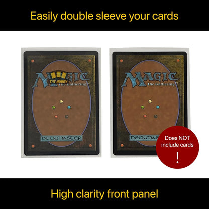 Battle Sleeves! Semi Matte for Standard Sized Trading Cards | Super Easy to Shuffle! | 200 Count | Frosted Clear