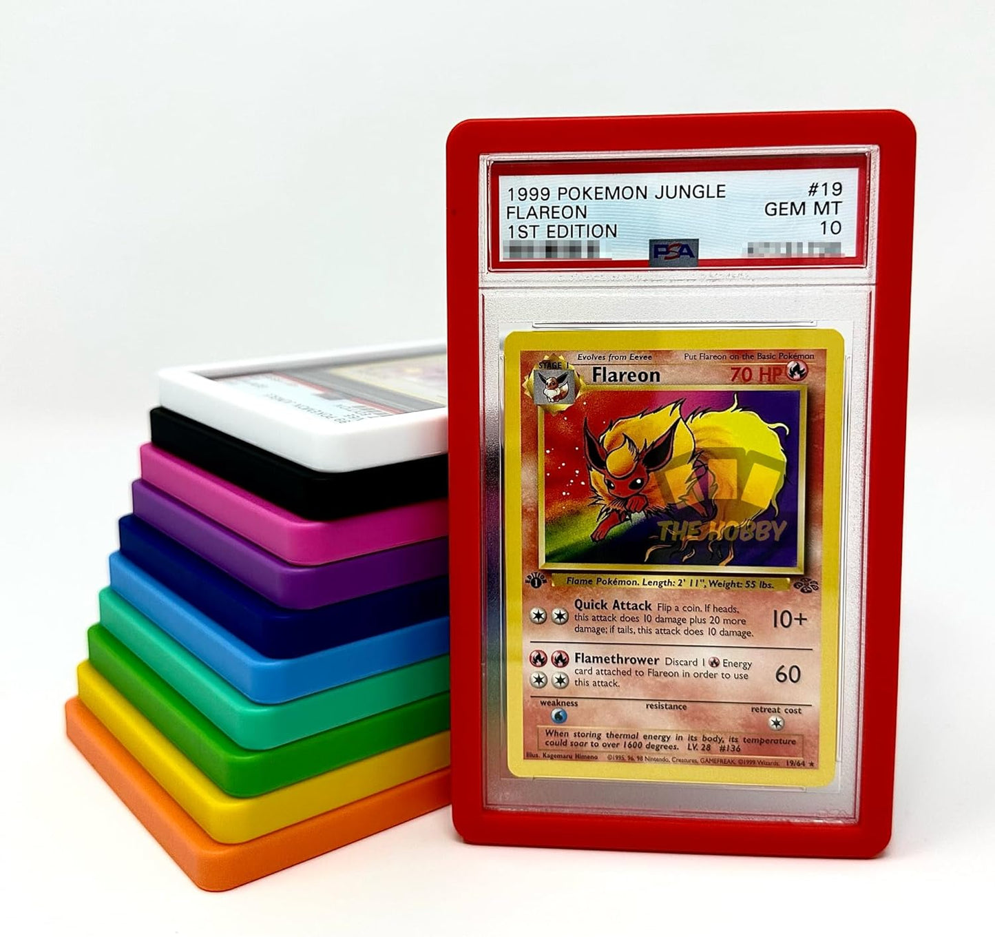 Bumper Guard for PSA Graded Cards ONLY | Shield Your Slabs! | Ultimate Edge Protector Bumper [Red]