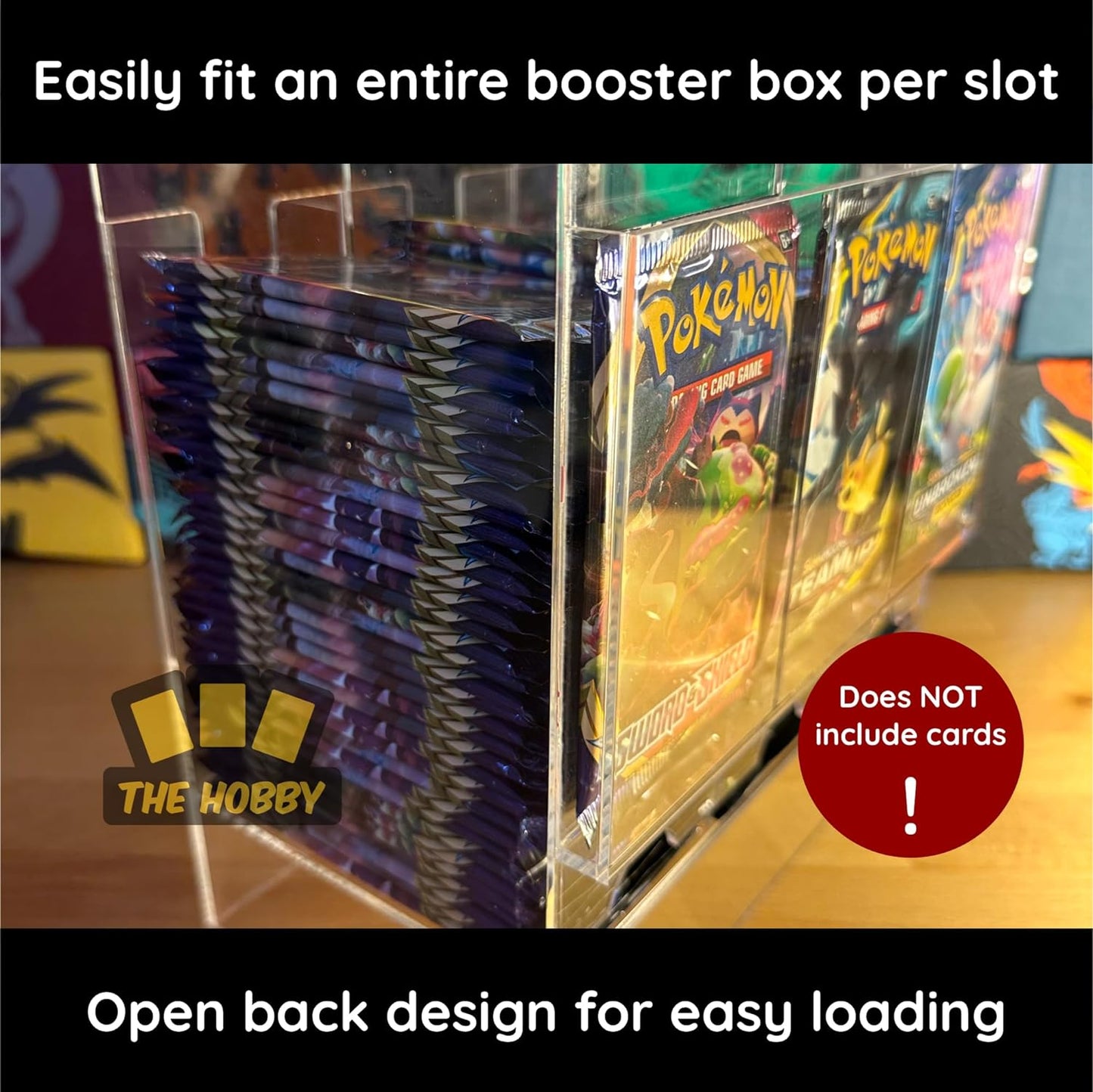 The Hobby Lair 3 Slot Booster Pack Dispenser For Pokemon, MTG, One Piece