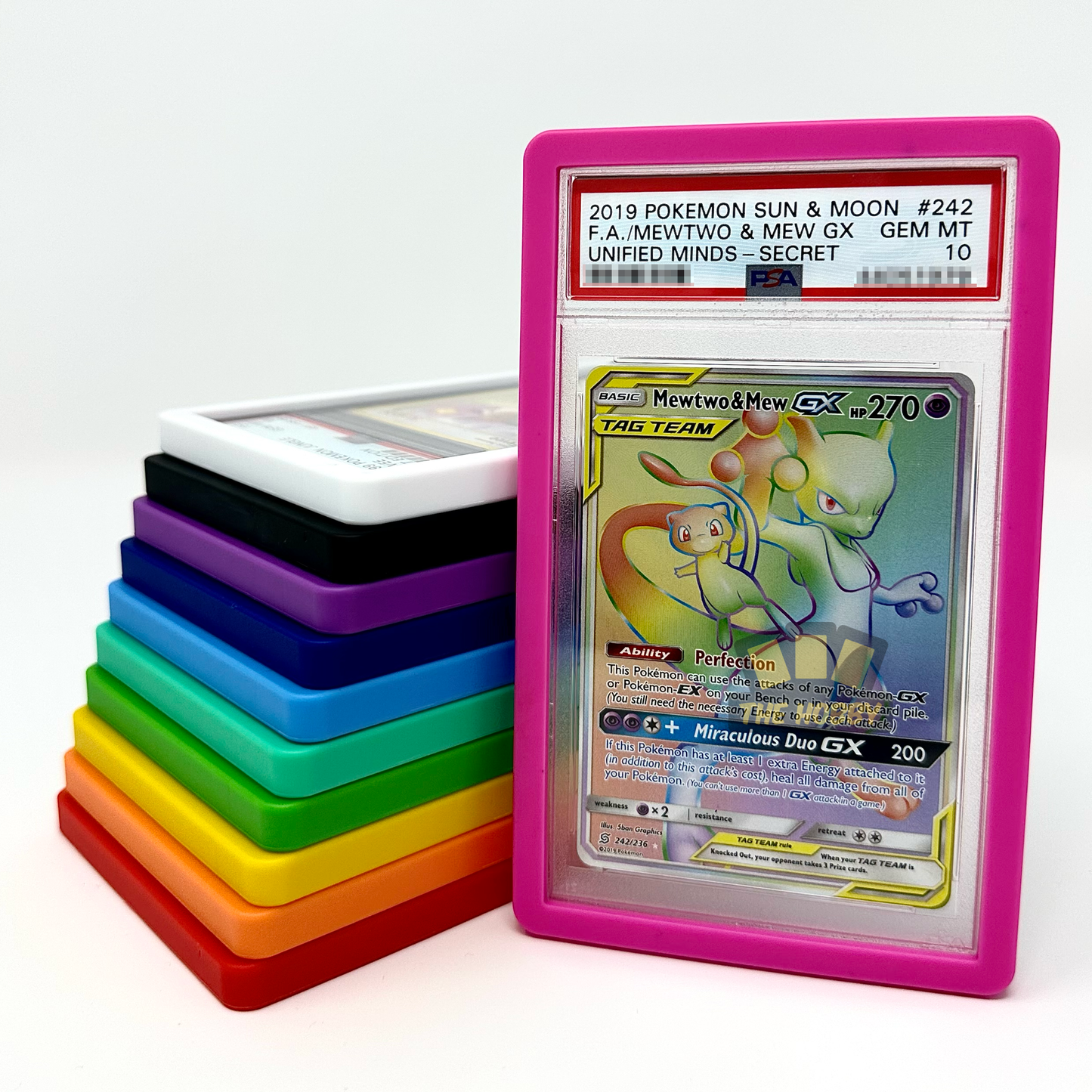 Bumper Guard for PSA Graded Cards ONLY | Shield Your Slabs! | Ultimate Edge Protector Bumper [Red]